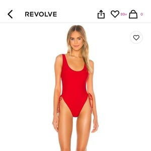 Revolve Red Bikini by Super down